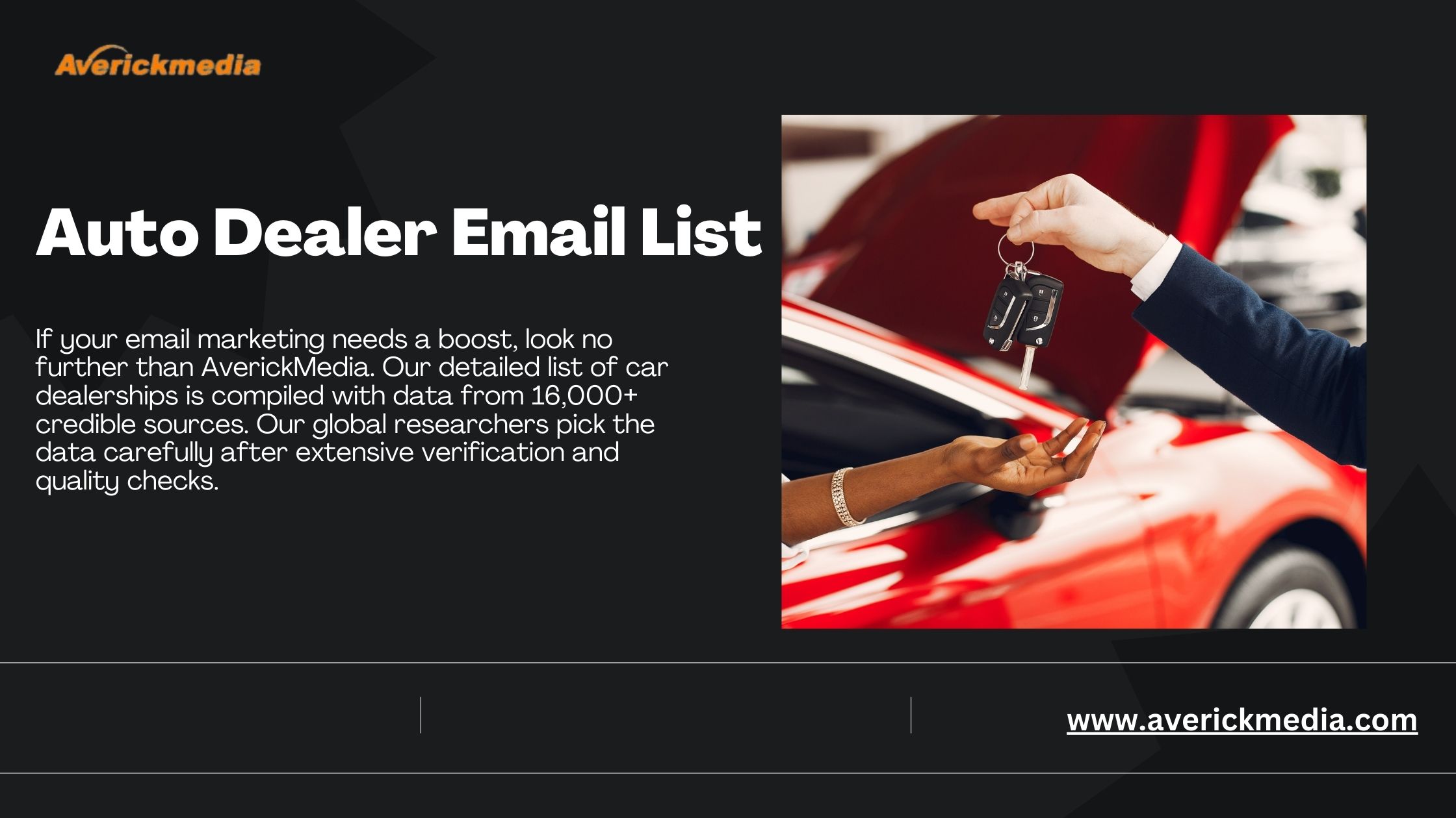 Auto Dealers Email List - 100% verified data